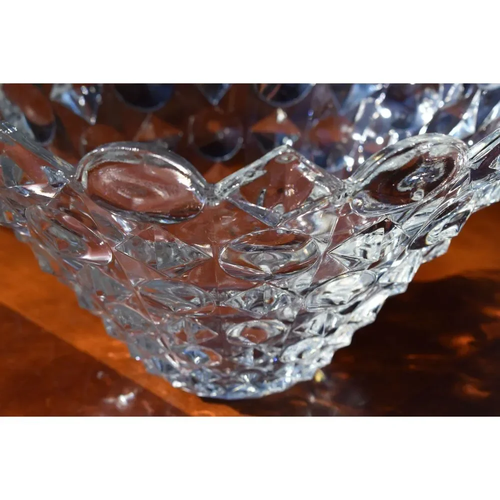 Studio Nova Counterpoint Geometric Crystal Bowl - 11 1/2